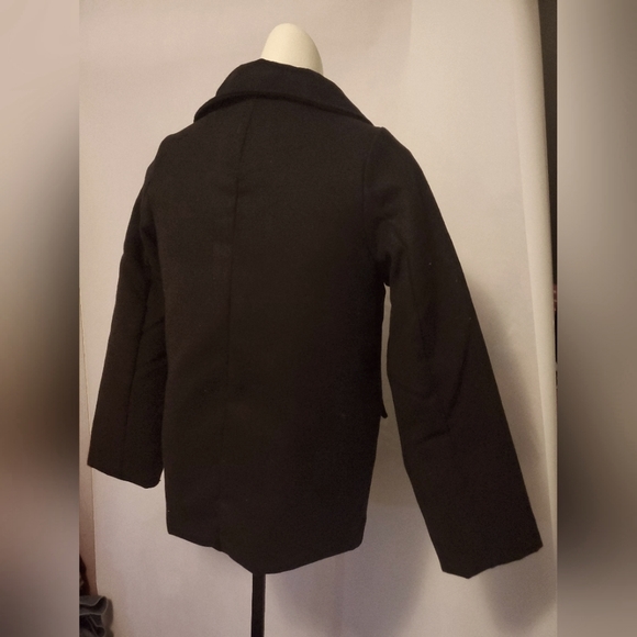 London Fog Black Women's Size Medium Pea Coat - Picture 3 of 5